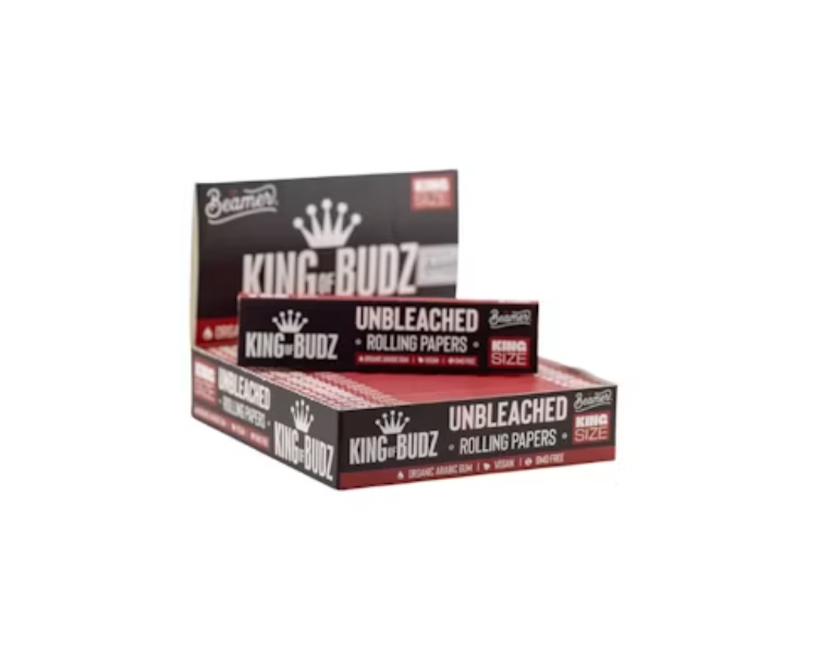 King Of Budz - King Size Ultra Thin Rolling Papers + Tips