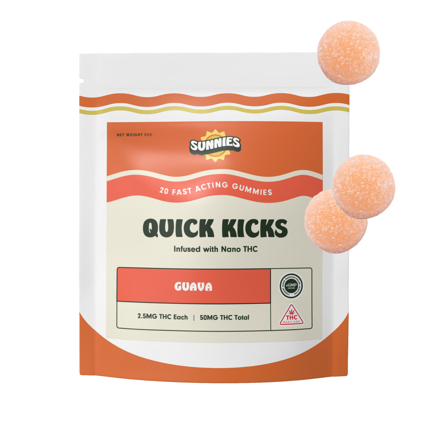 Guava Nano Gummies 2.5mg - 50mg