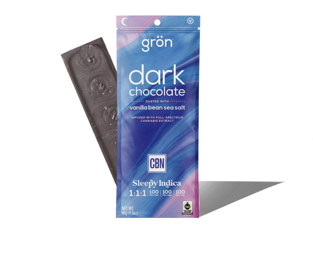 Gron | Chocolate Bar | 1:1:1 THC:CBD:CBN | Dark Vanilla