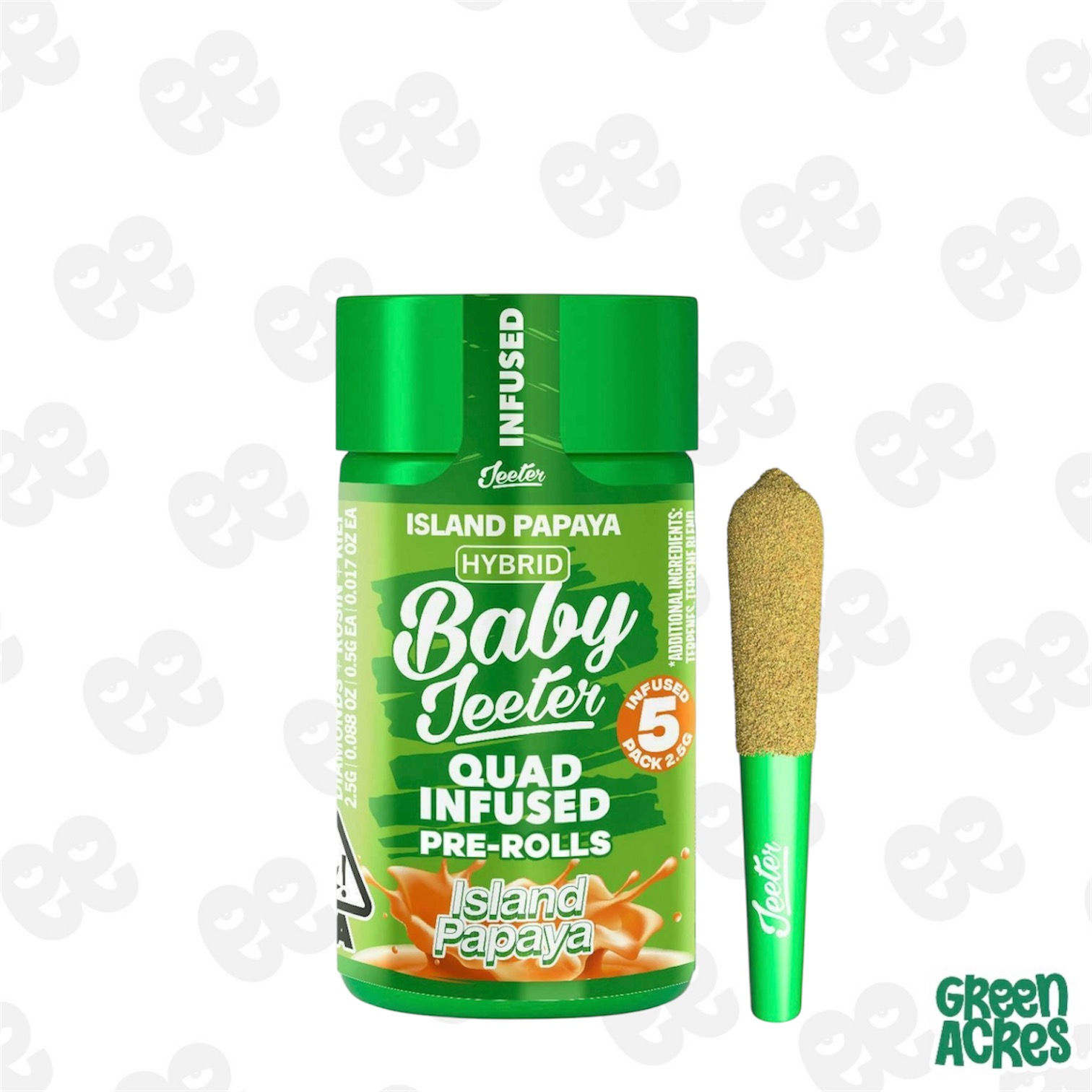 Island Papaya Baby Jeeter Infused Pre-Roll 5-pack | 2.5g