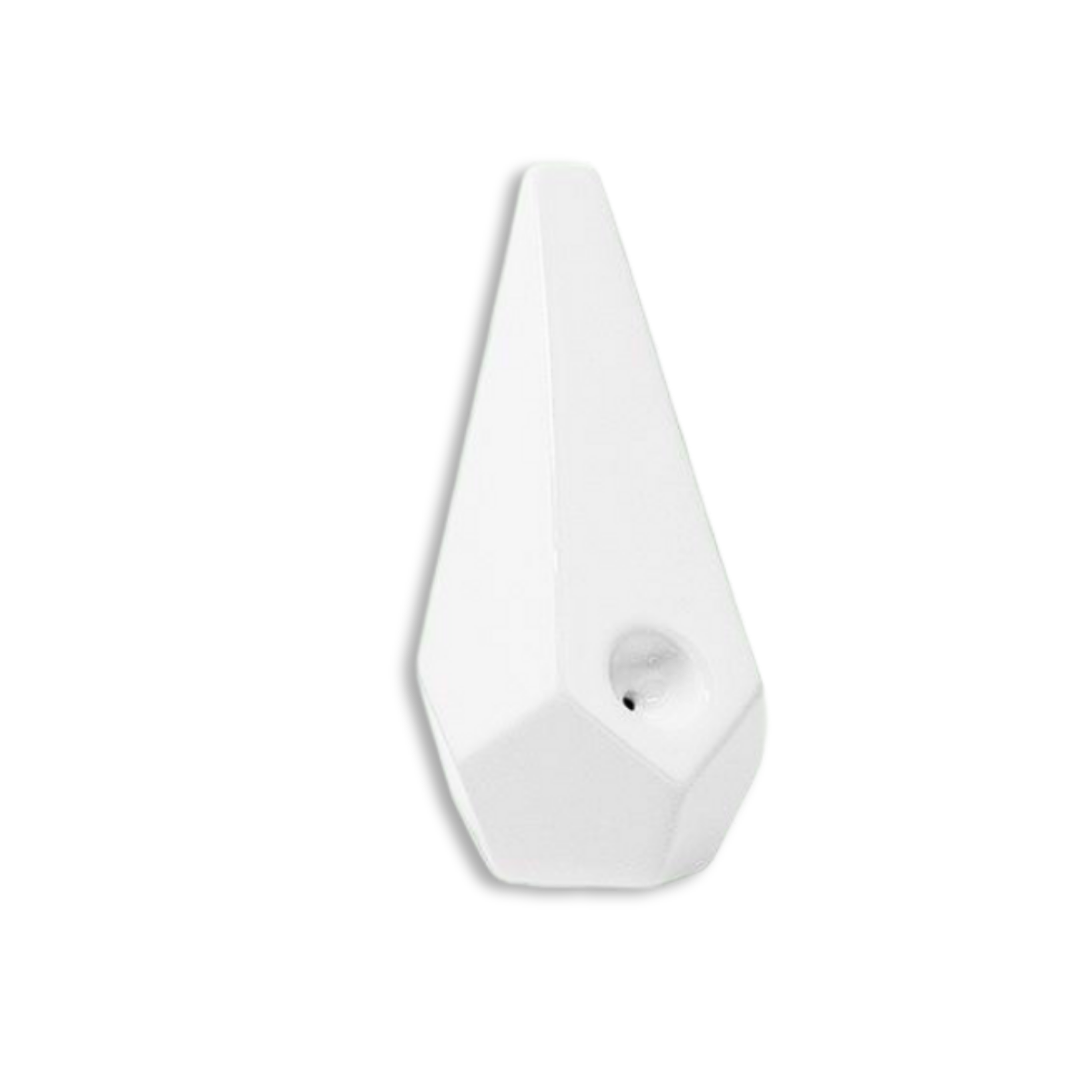 Prism Ceramic Hand Pipe White