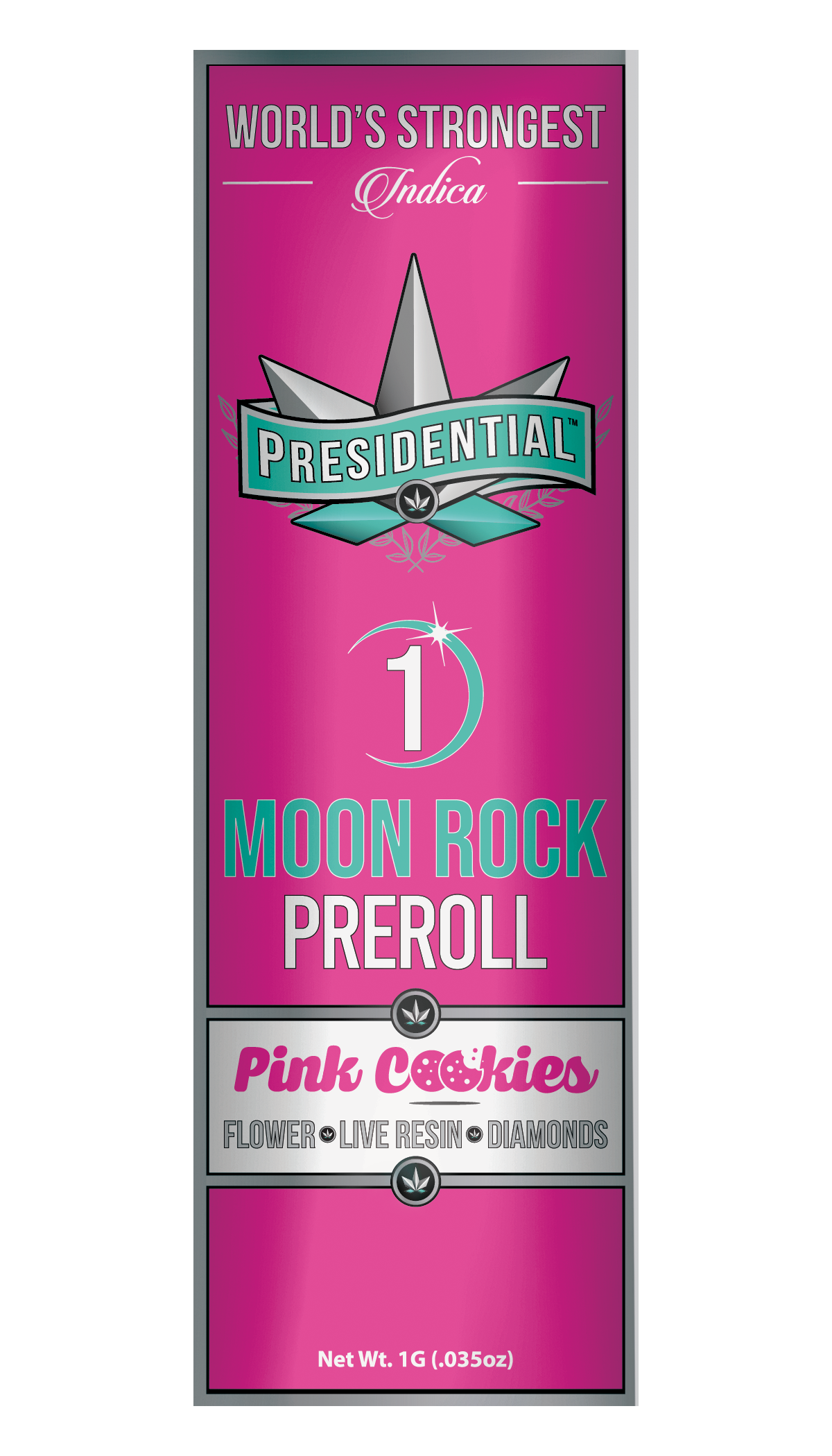 Presidential - Pink Cookies Moonrock Pre-roll