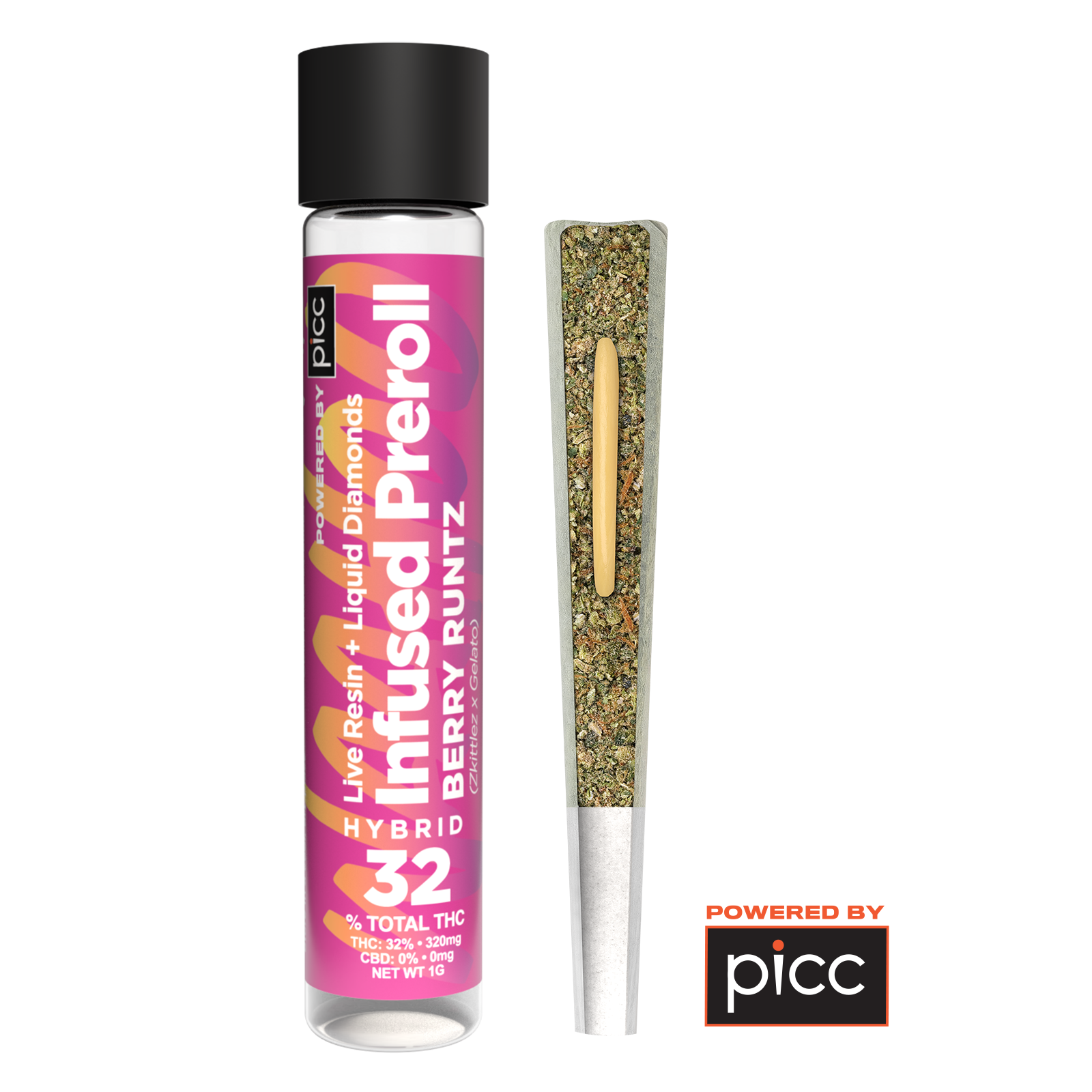 Waahoo | Berry Runtz | 1g infused pre-roll (H)