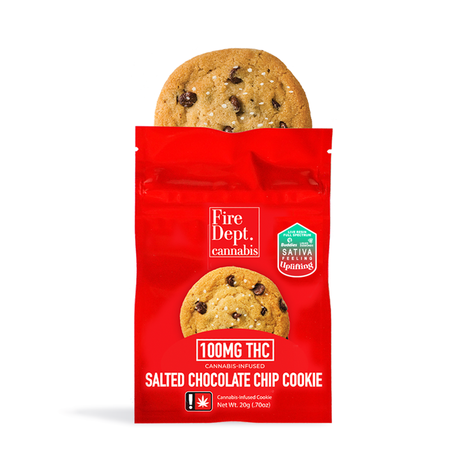 Sativa Salted Chocolate Chip Cookie | 100mg