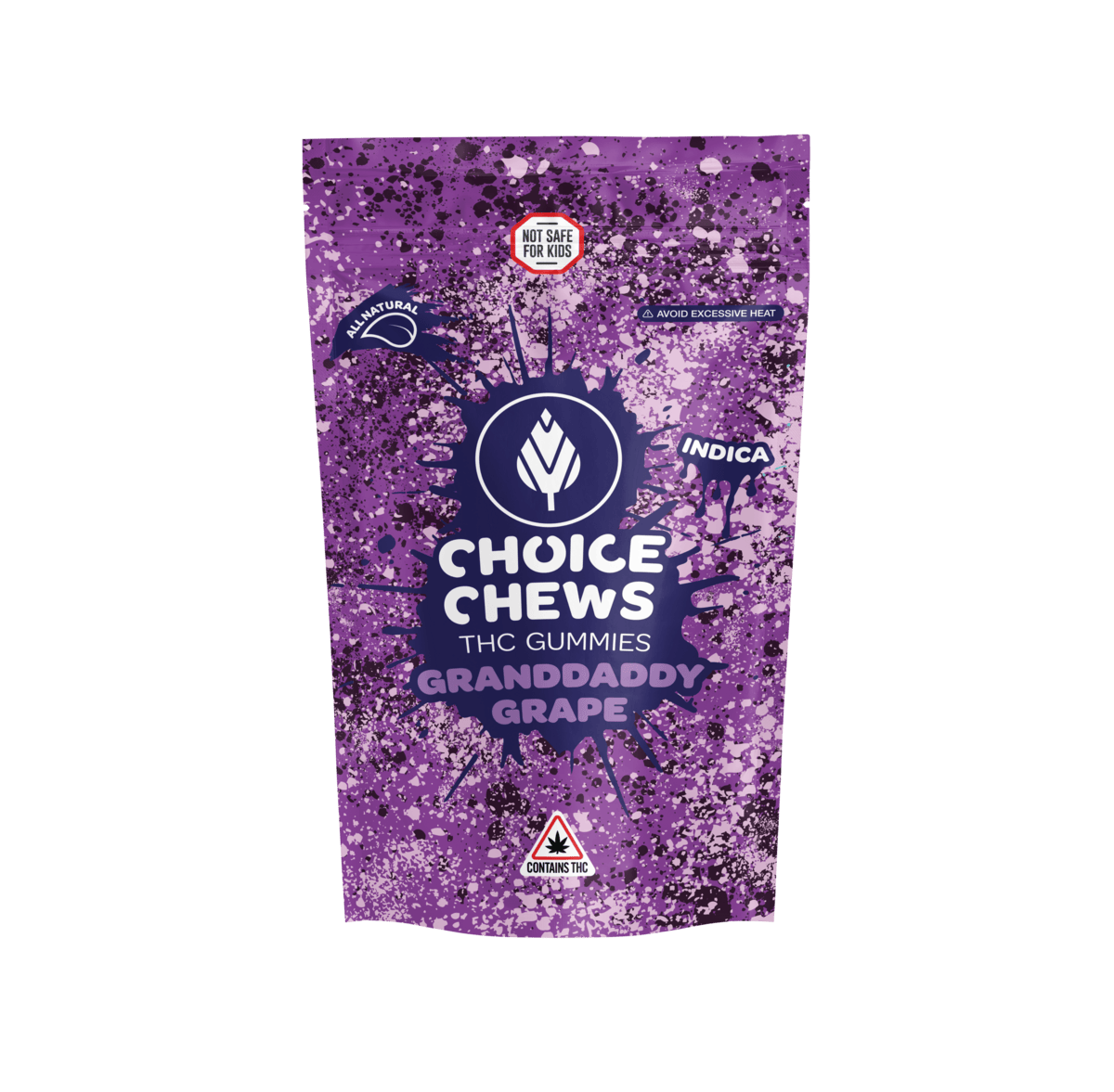 Choice Chews - Granddaddy Grape 100mg (Indica)