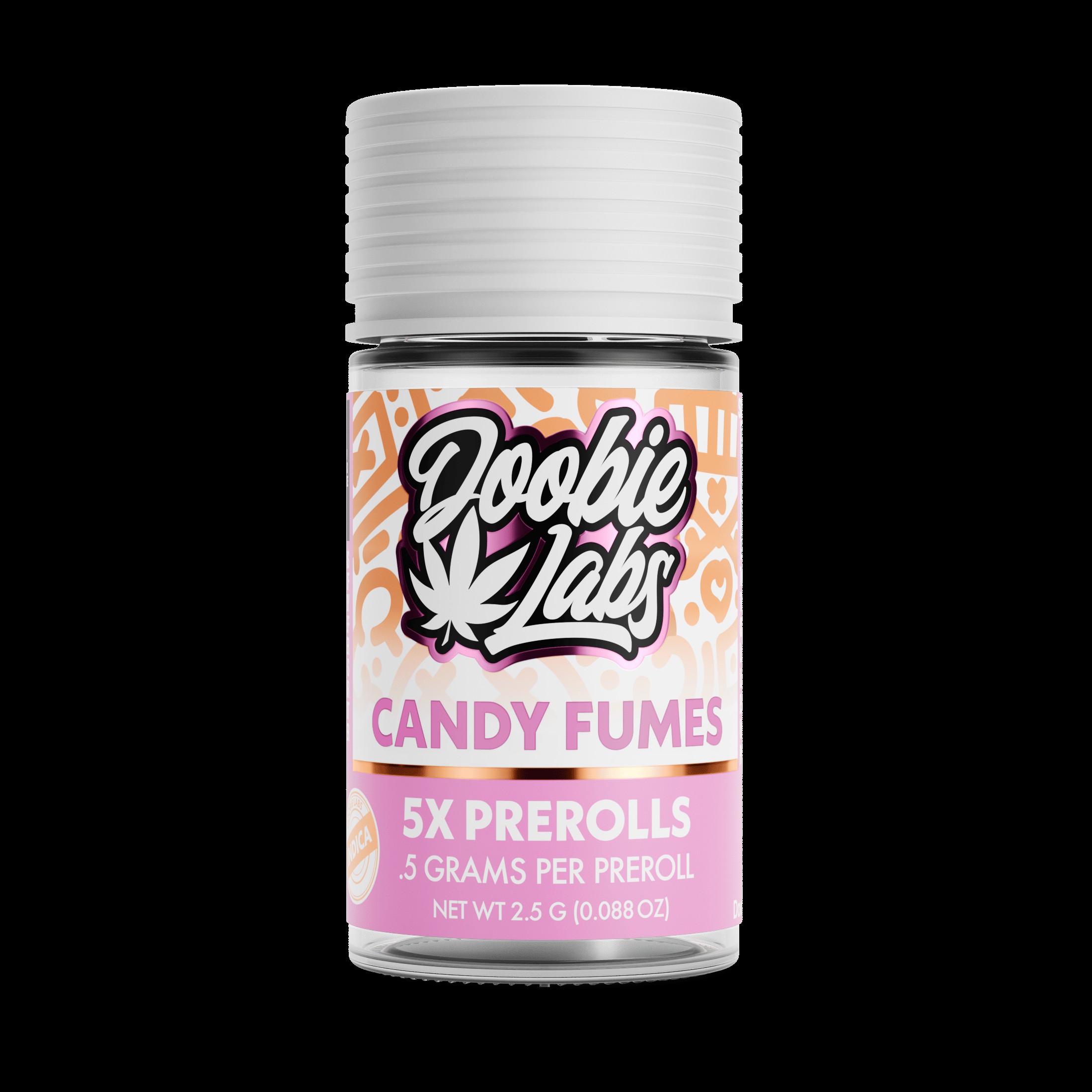 Doobie Labs | Pre Roll | Candy Fumes | .5g | 5 Pack | 2.5g | Indica | 22% THC
