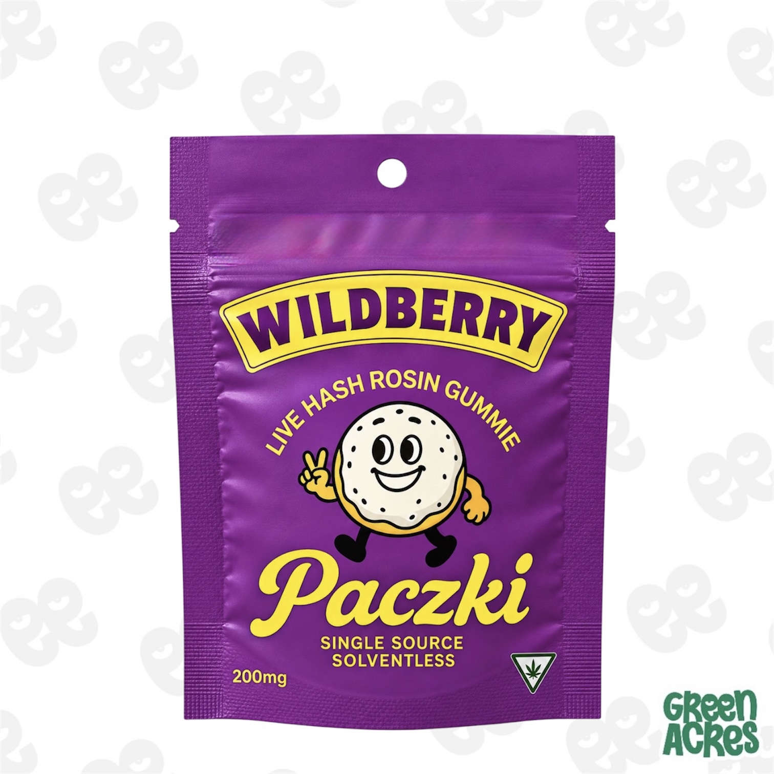 Paczki: Wild Blueberry 200MG Live Rosin Gummy