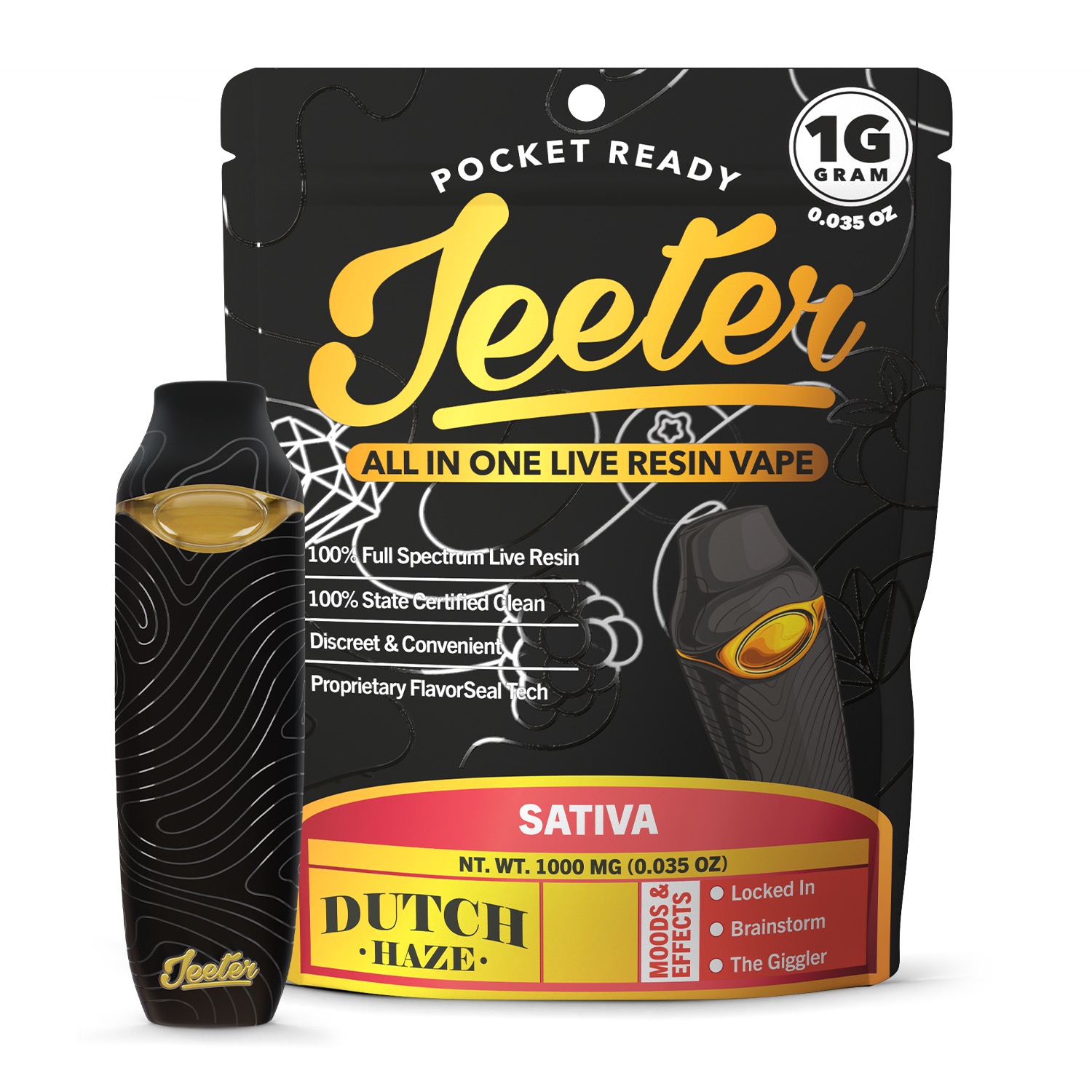 Jeeter Live Resin Disposable Vape | Dutch Haze