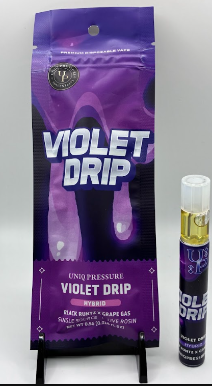 Disposable | Rosin | Violet Dripz | .5g | Uniq Pressure