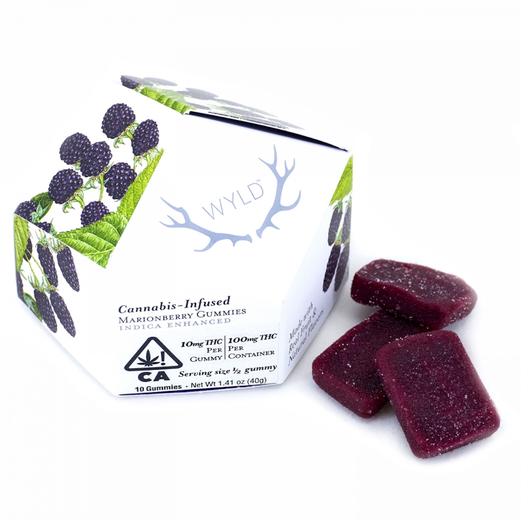 Wyld: Wyld Marionberry Indica Gummies - .1g