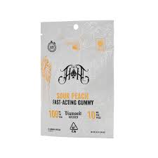 Sour Peach Fast Acting Gummies 10PK 100MG