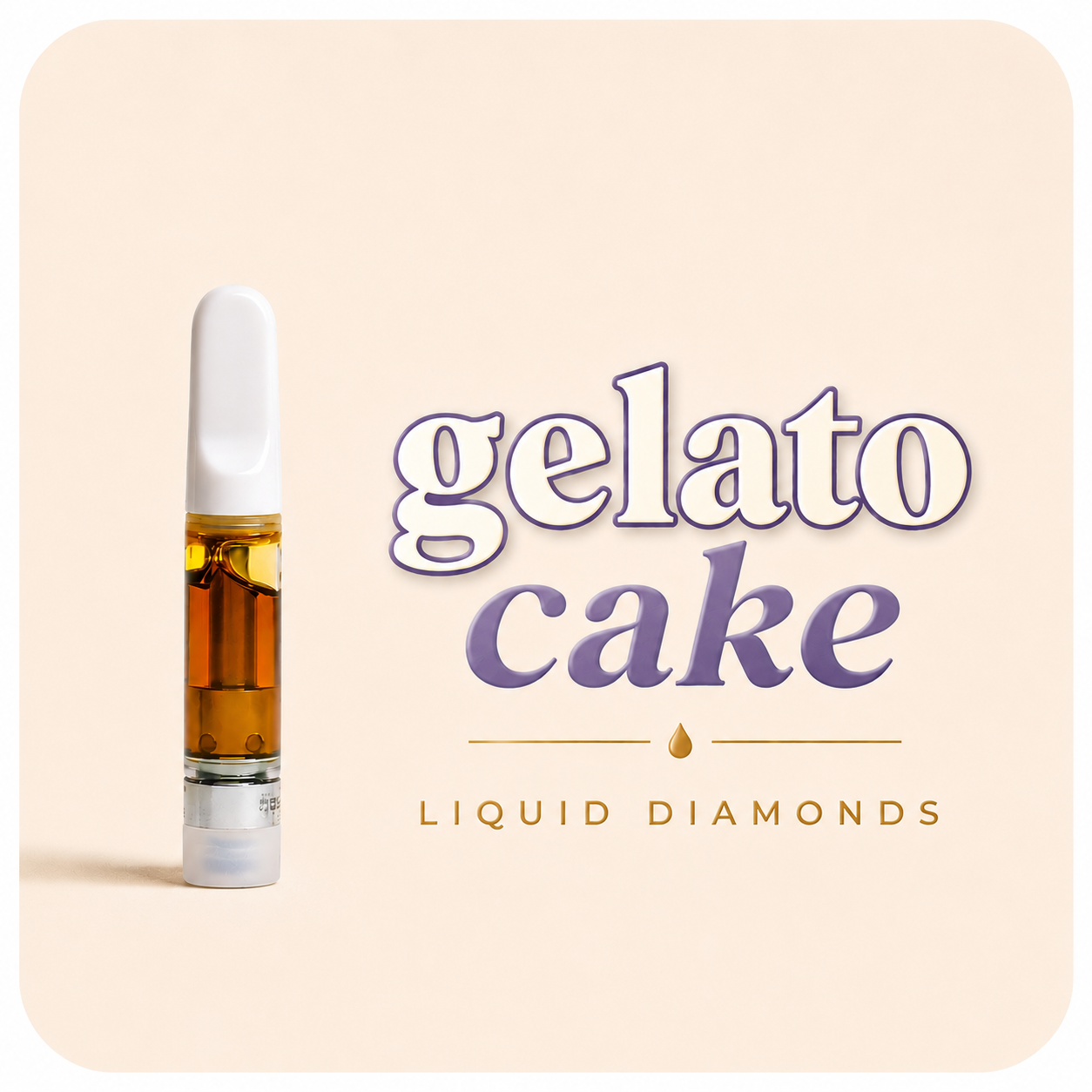 District Cannabis I 510 Vape Cartridge I Liquid Diamonds and Sauce I Gelato Cake I 1g
