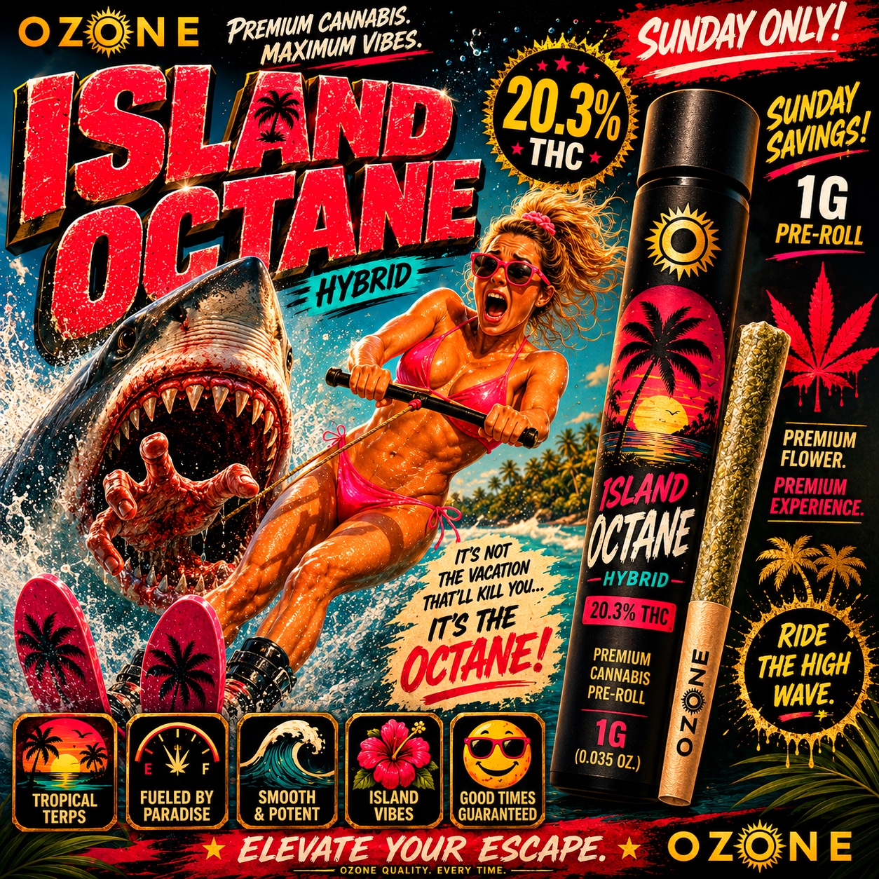 Island Octane Preroll | 1G