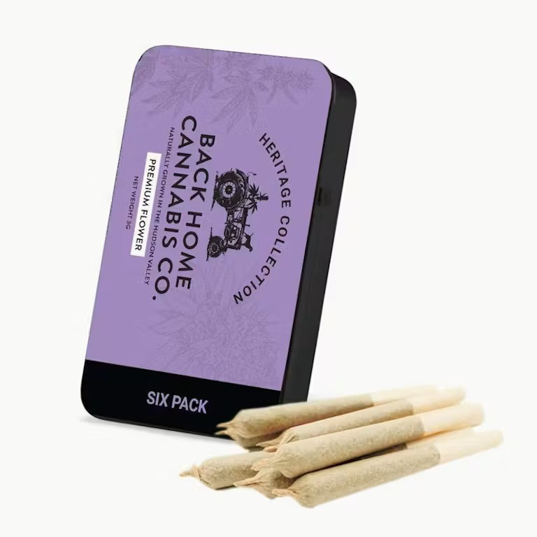 Back Home Cannabis - Northern Lights 6pk Preroll - 3g