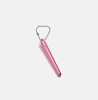 Metal Doob Keychain In Pink