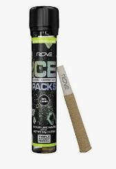 Rove Ice Packs I Sour Lime Haze Rosin, Diamond, Hash Infused Pre Roll product photo