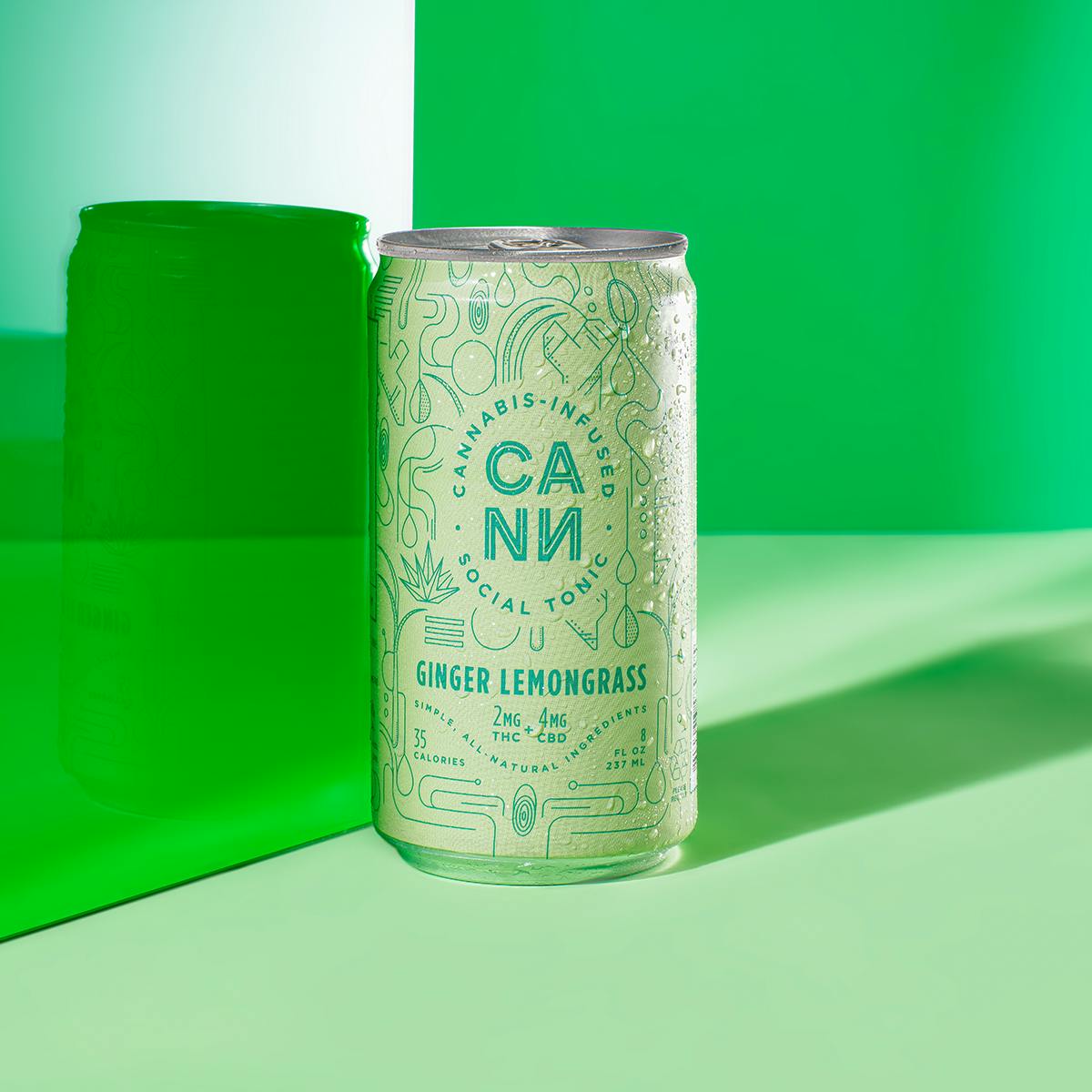Ginger Lemongrass Cannabis Infused Social Tonic