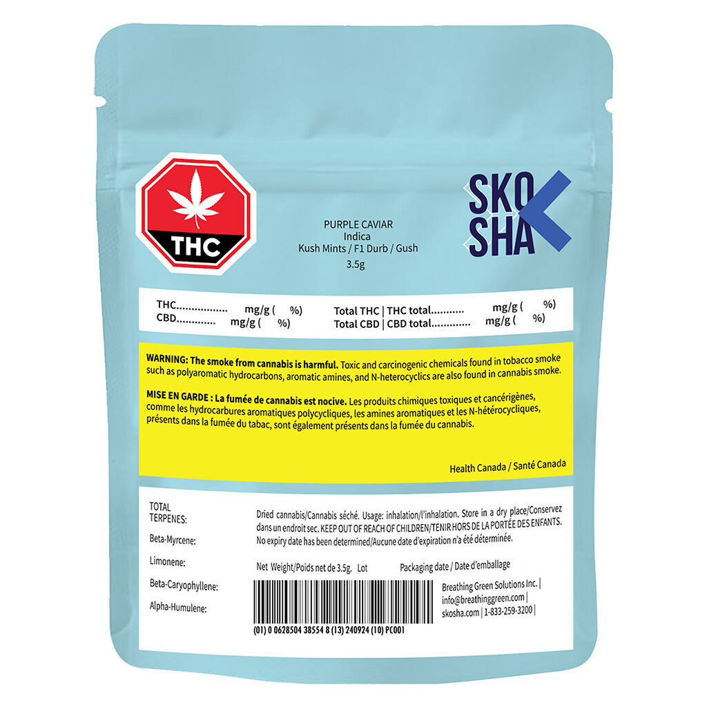 SKOSHA - Purple Caviar - 3.5g