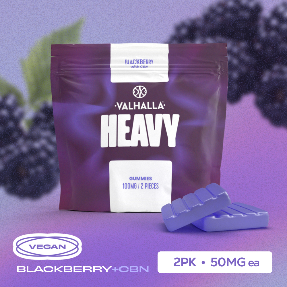 Blackberry 1:1 (THC:CBN) | Valhalla | Soft Lozenges (100mg - 2 Pack)