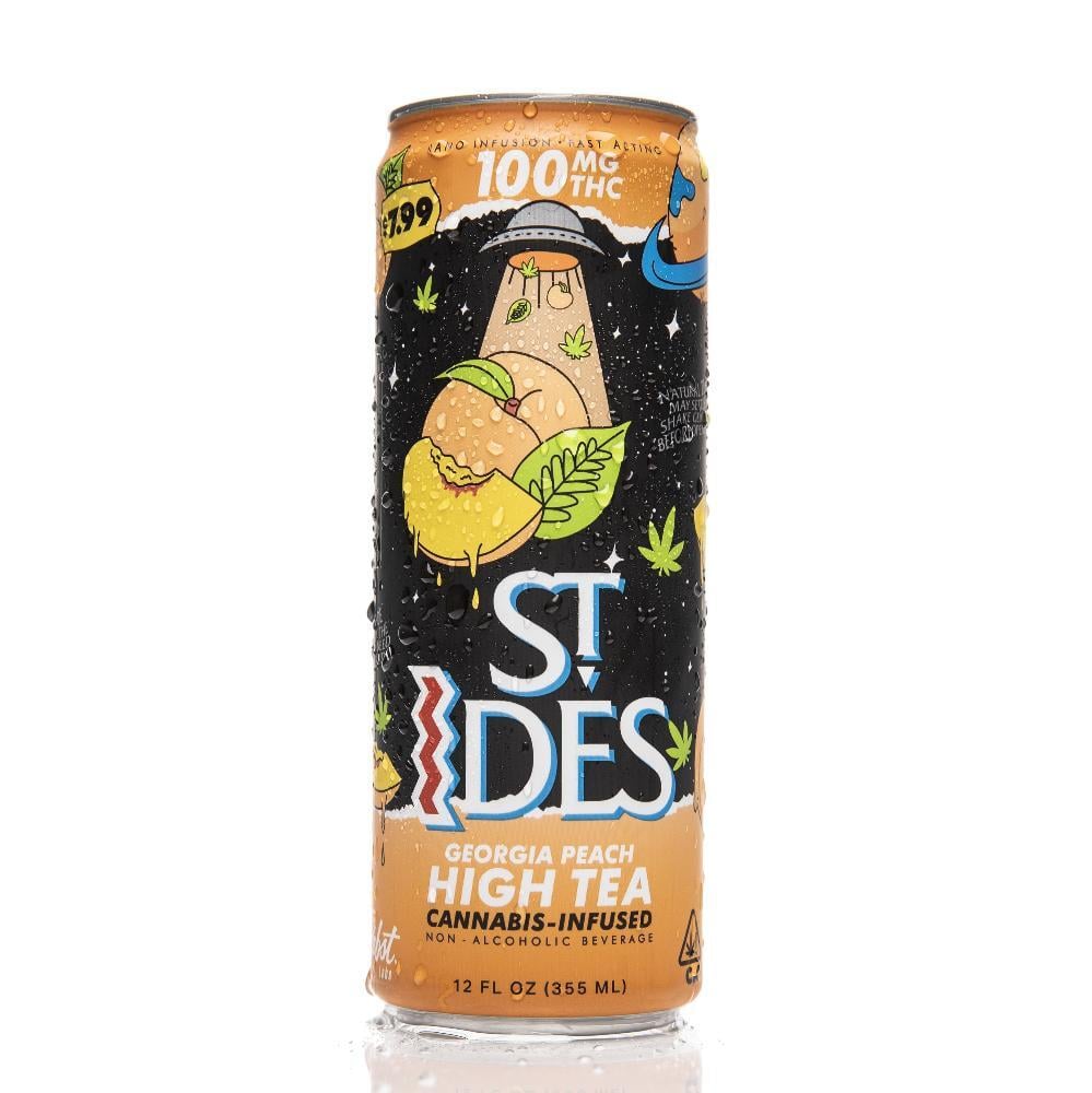 ST IDES - EDIBLE (BEVERAGE) 100MG - 12 OZ - HIGH TEA - GEORGIA PEACH