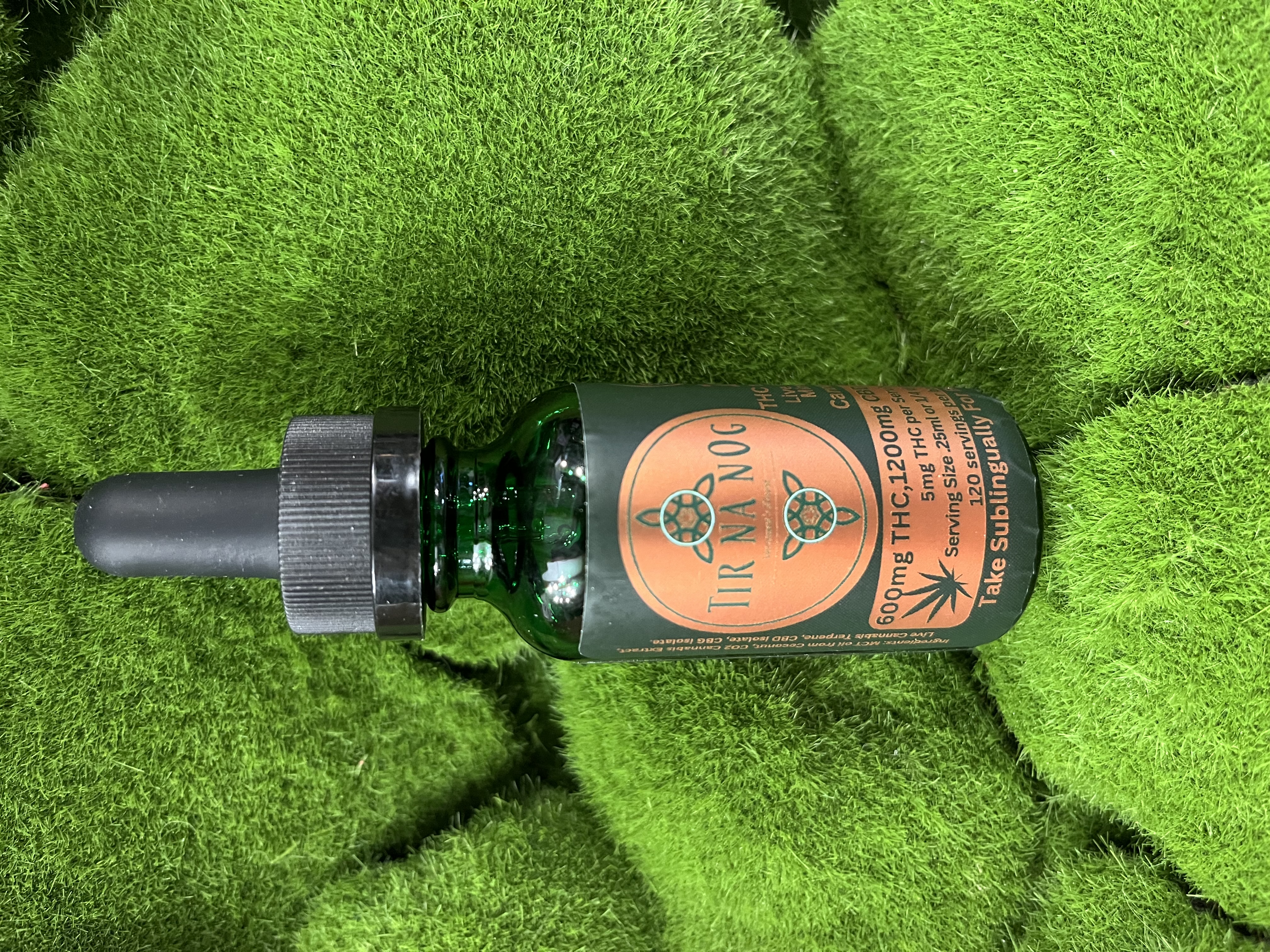 600mg Tincture | 1:2:1 THC:CBD:CBG Tincture w/ Live Resin Extracted Mimosa Terpenes | Tir Na nOg
