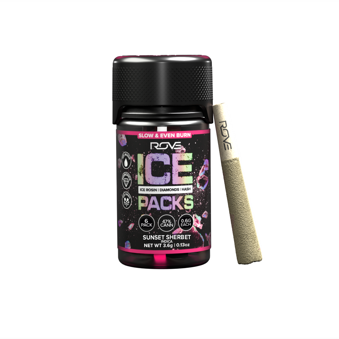 Super Sour Diesel | Infused Ice Packs (Rosin, Hash, and Diamonds) | 6x 0.6g