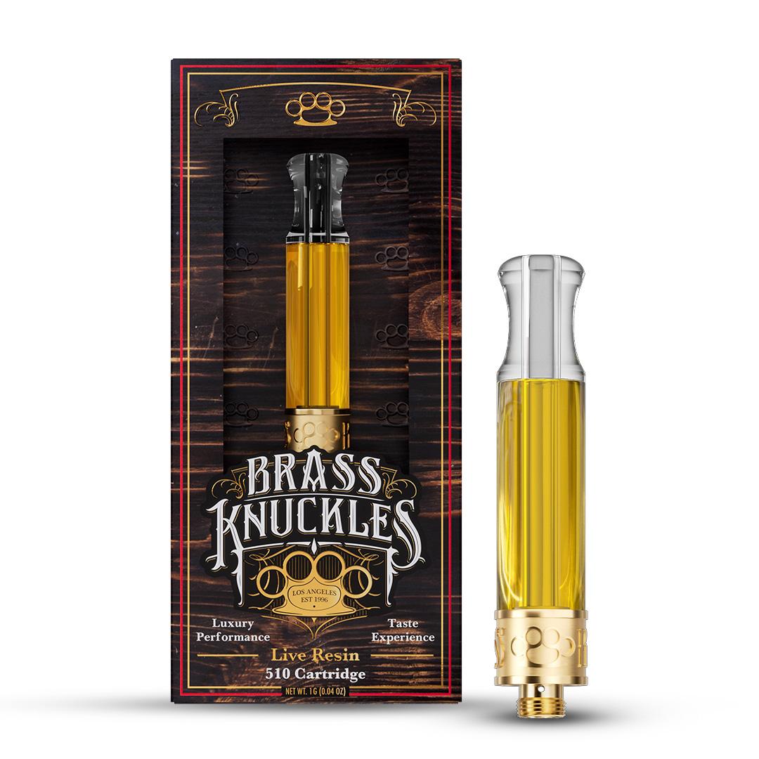 Brass Knuckles | Live Resin 510 Cart | Pineapple Express | 1g