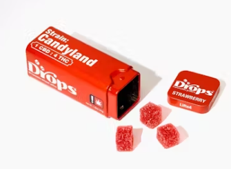 Drops Strawberry Enhanced THCv 100mg THC 50mg CBG 50mg 20PK Sativa Live Rosin Jellies