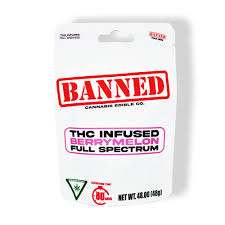 Banned - Green Apple - 200mg  Nerdless Single Gummy