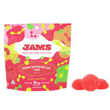 Sour Watermelon Lime Fast Acting Indica Gummies | 100mg | Jams