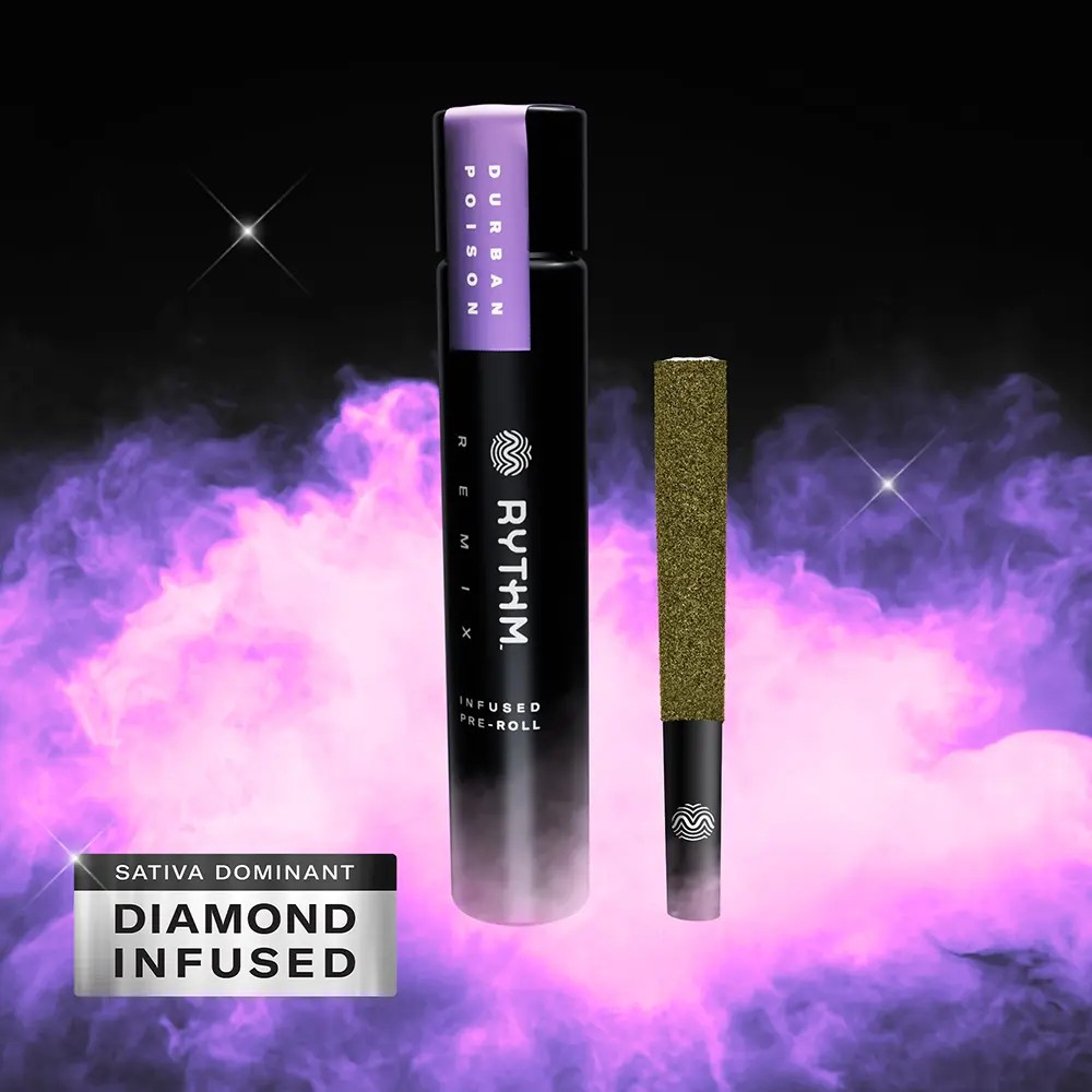 Durban Poison Infused Pre-roll - - Rythm Remix