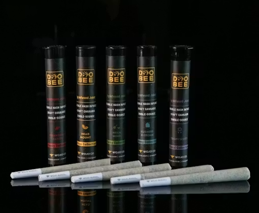 Infused Pre-Roll | Bubble Hash Doobee | Mint Orbit | 1g | Wojo Co