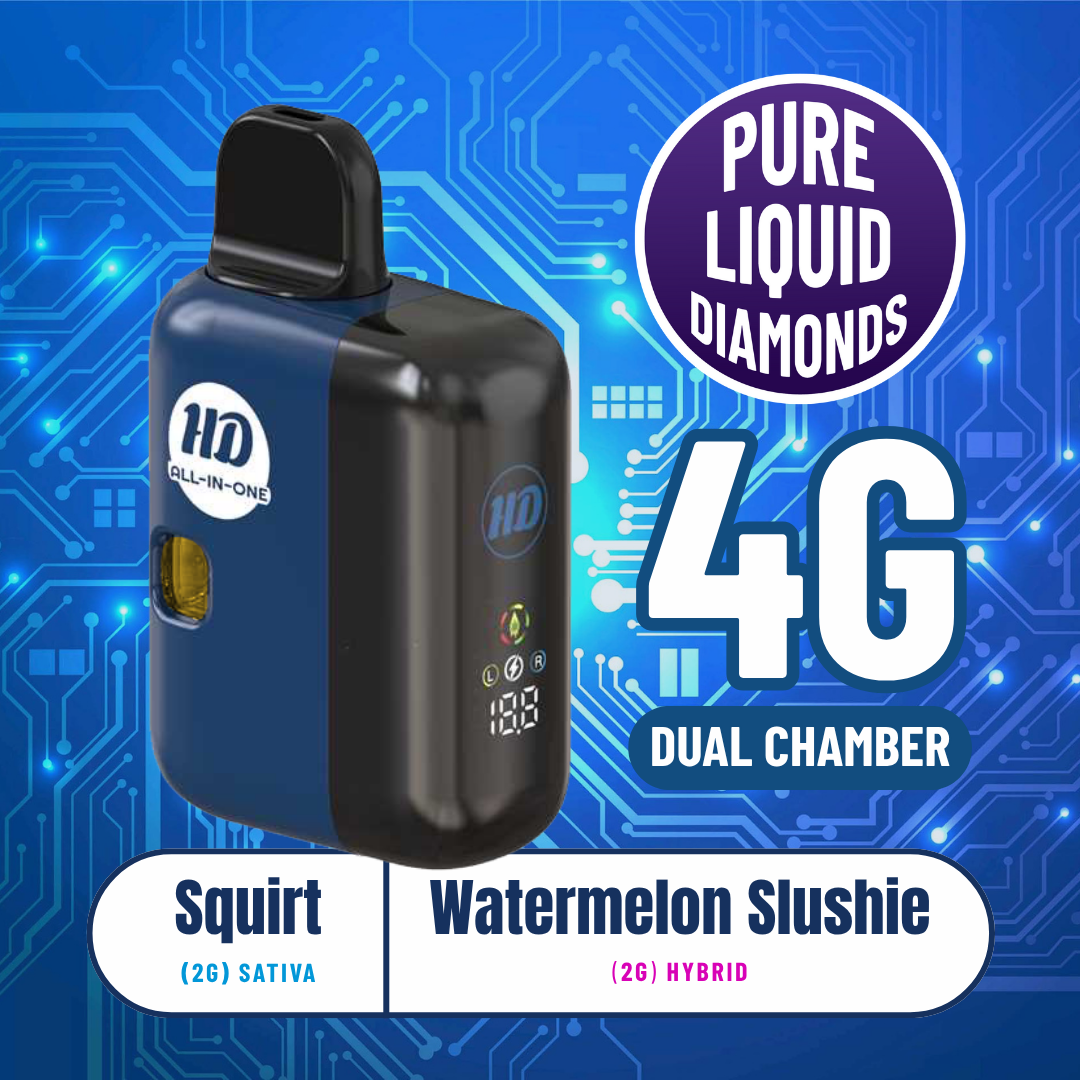 Squirt x Watermelon Slushie | Liquid Diamonds Disposable | 4g | Hybrid