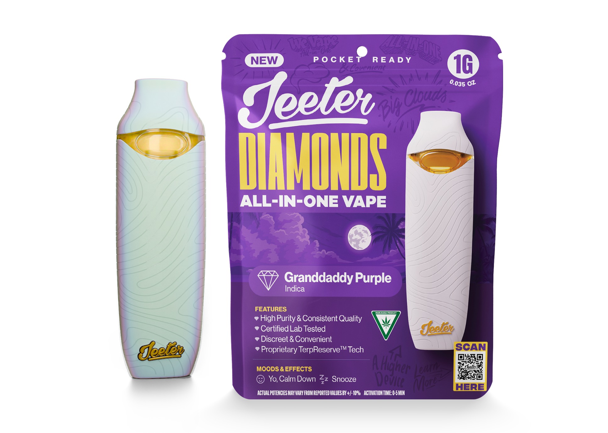 Jeeter - Disposable 1g - Granddaddy Purp - Indica