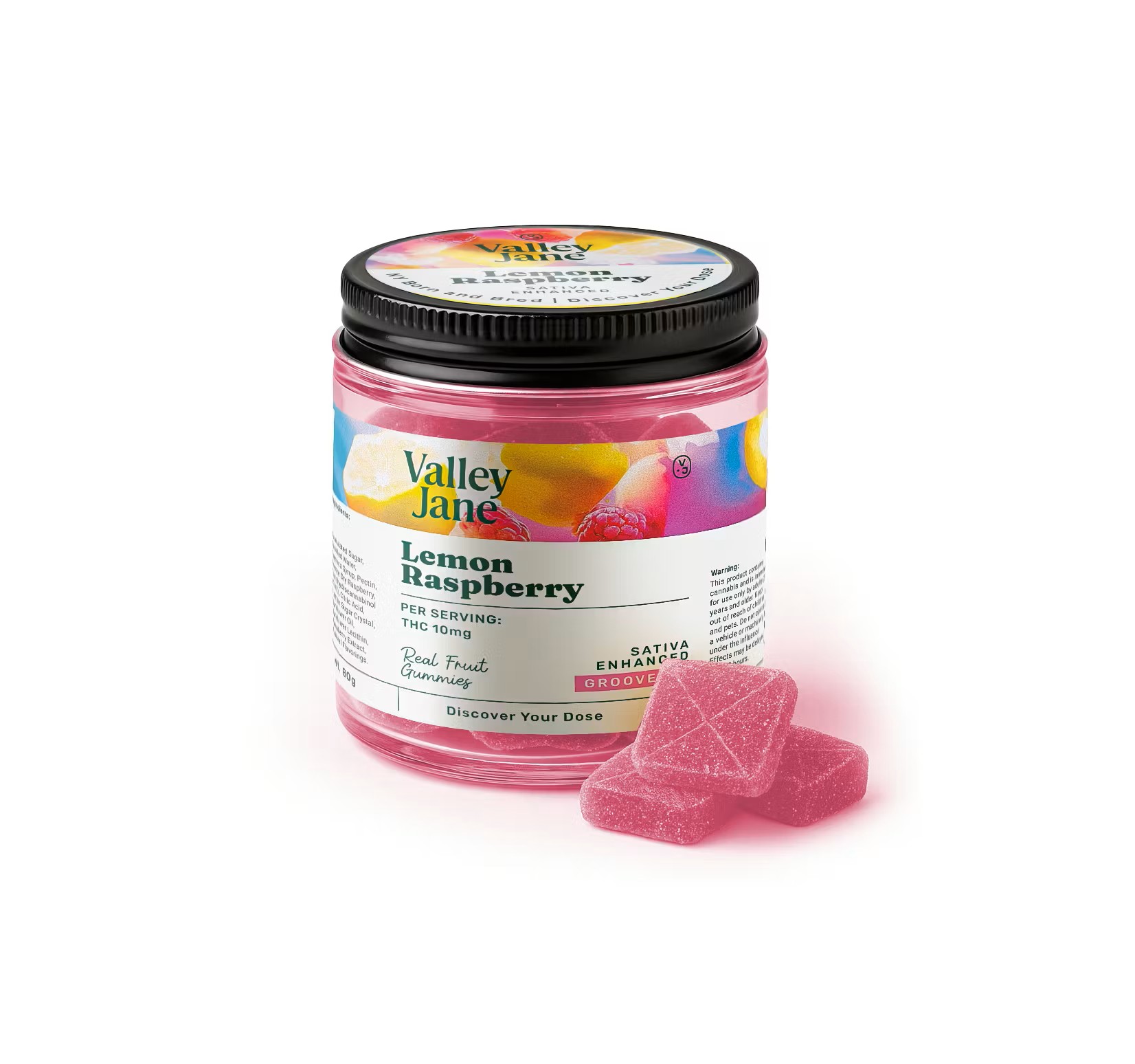 Lemon Raspberry | Sativa | 10 Pack Gummies | 100mg