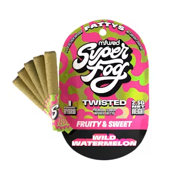 MFUSED TWISTED Fatty's Infused Joint 2.5g: Wild Watermelon 5pk