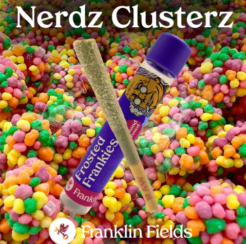 Franklin Fields | Nerdz Clusterz Frosted Frankie Infused Pre-Roll | 1.25g