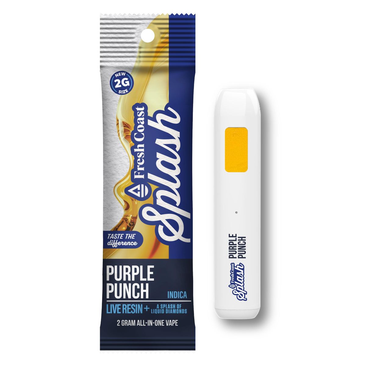 FRESH COAST SPLASH - PURPLE PUNCH - LIVE RESIN+ DISPOSABLE VAPE