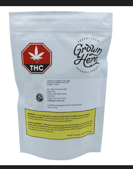 Grown Here Farms - Certified Organic CBD Flower (Umpqua) - Indica - 7g