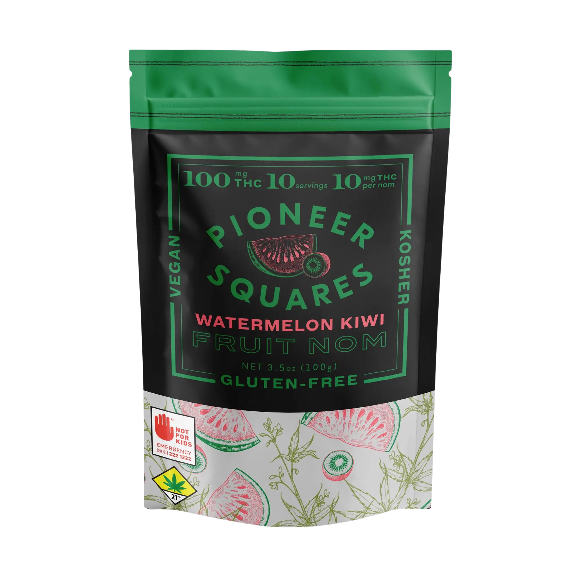 Gummies Watermelon Kiwi  [10pk] (100mg THC)
