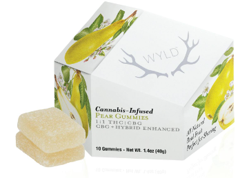 Wyld - Gummies - CBG - 1:1 Pear - 100mgTHC/100mgCBG