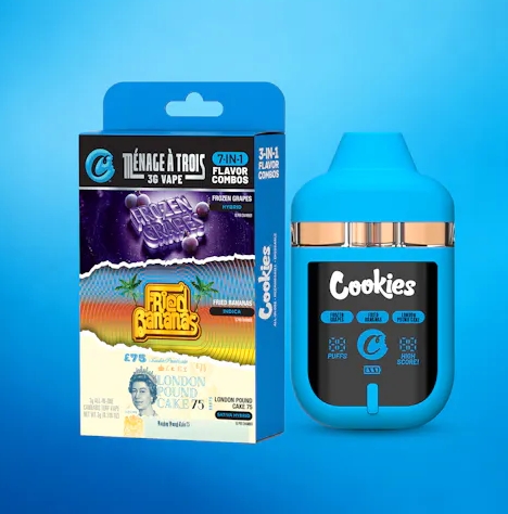 Cookies Triple Chamber Disposable - Fried Bananas/Londan Pound Cake/Frozen Grapes
