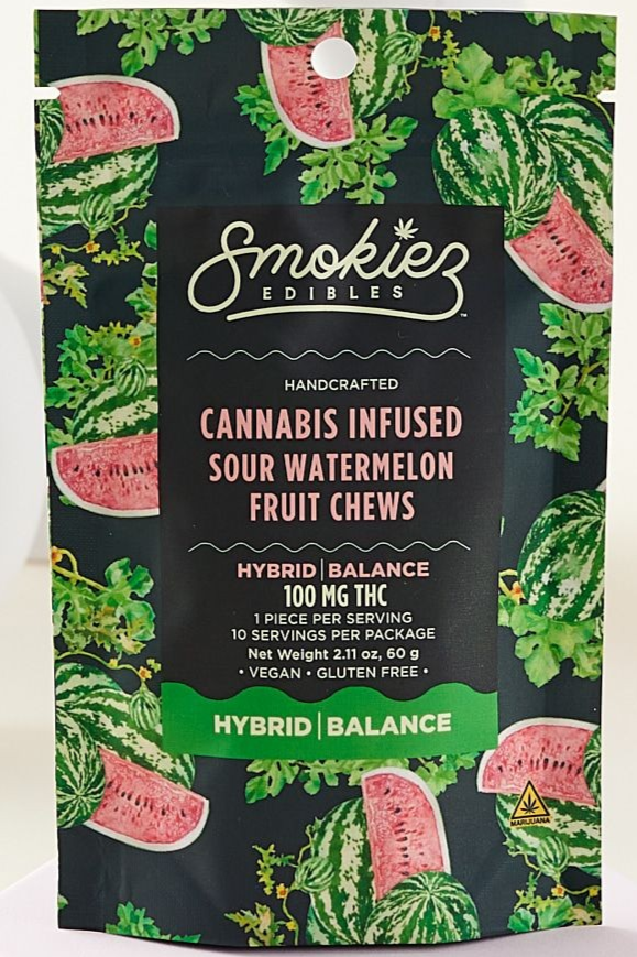Smokiez Sour Watermelon Gummies
