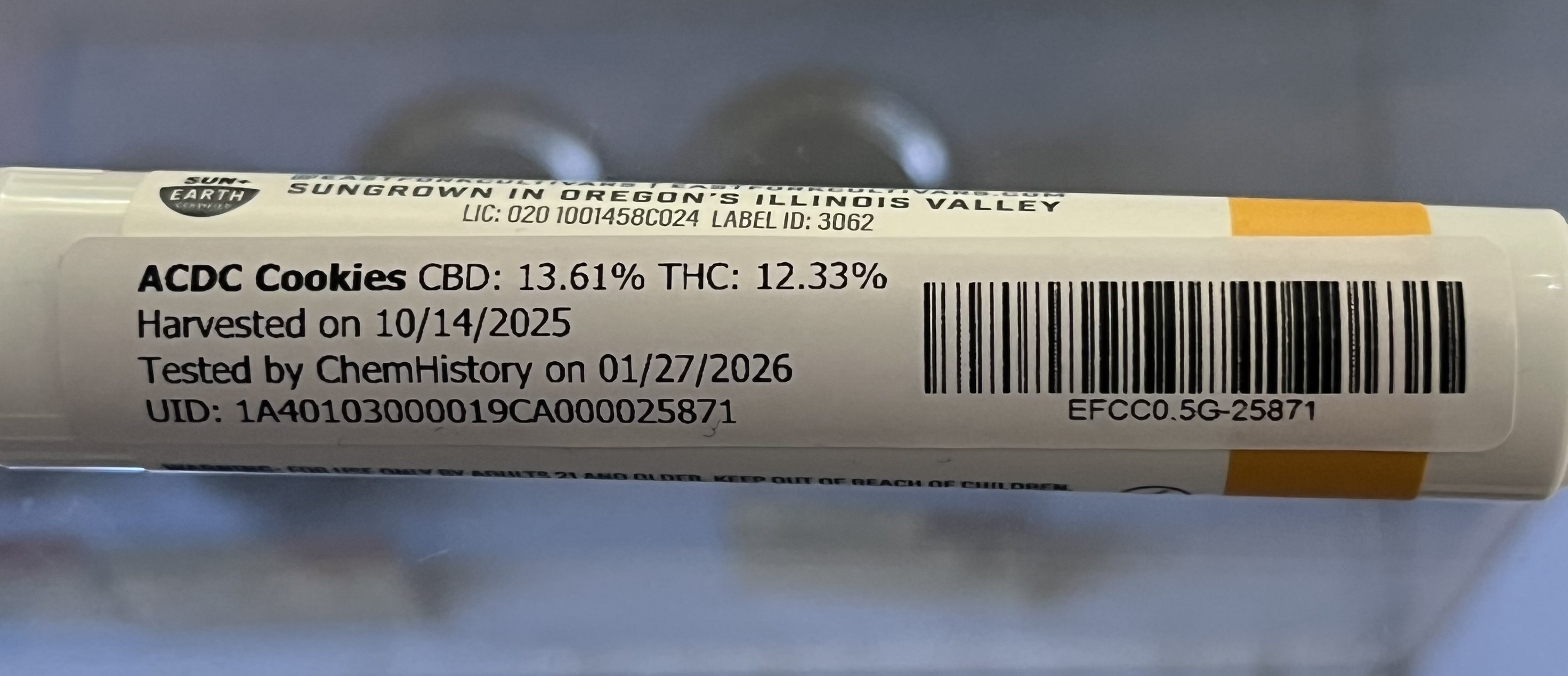 East Fork Cultivars: Acdc Cookies