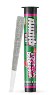 Numb - 1.2g Infused Pre-roll - Watermelon Bubblegum