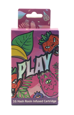PLAY | Jack Herer | Hash Infused Distillate Vape Cart | 1g | Sativa