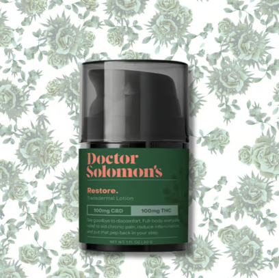 400mg - Lotion - Restore (1:1 CBD:THC ) - Dr. Solomon's - REC