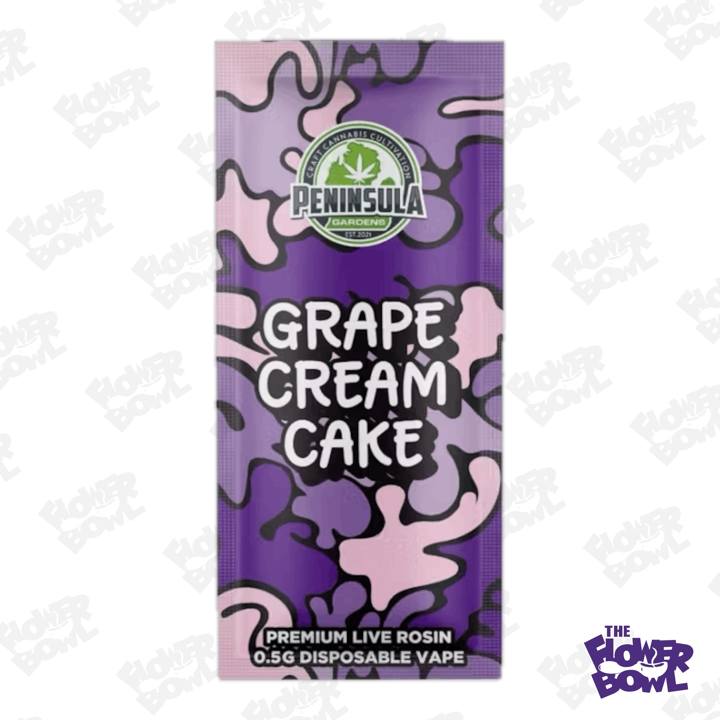 Peninsula Gardens: Grape Cream Cake .5G Hash Rosin Disposable