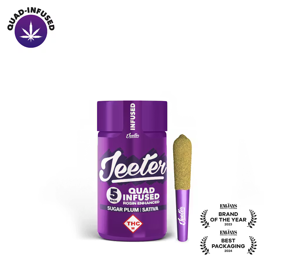 Baby Jeeter - Sugar Plum 5pk Quad-Infused Prerolls