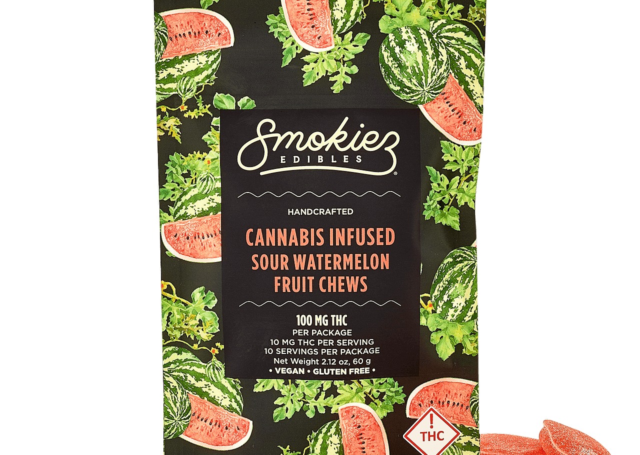 Smokiez | Sour Watermelon | Hybrid 100mg Fruit Chews